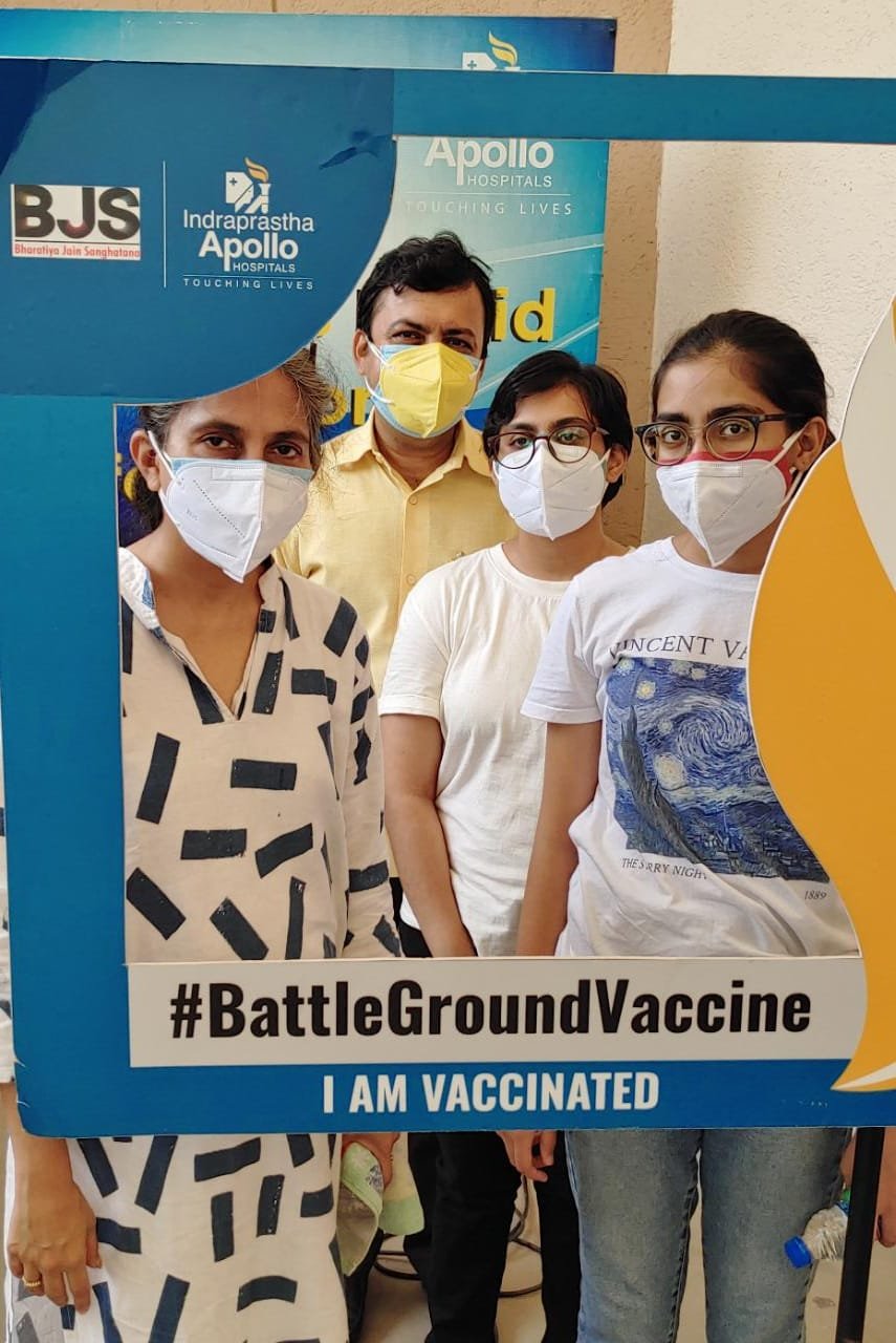 Sputnik Vaccination camp in Delhi on 17 July 2021